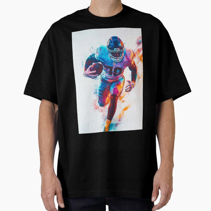 American Footballer Vibrant Colours T-Shirt - Graphic Print Unisex - T-Shirt, Sweatshirt, Hoodie