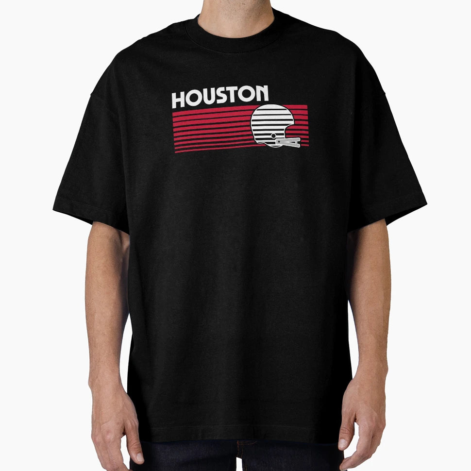 Houston Football Helmet Game Day T-Shirt - Casual Everyday Wear Men Women - T-Shirt, Sweatshirt, Hoodie