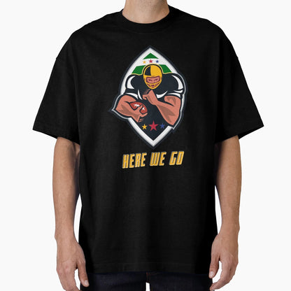 Here We Go Football Ball Season T-Shirt - Graphic Print for Adults - T-Shirt, Sweatshirt, Hoodie