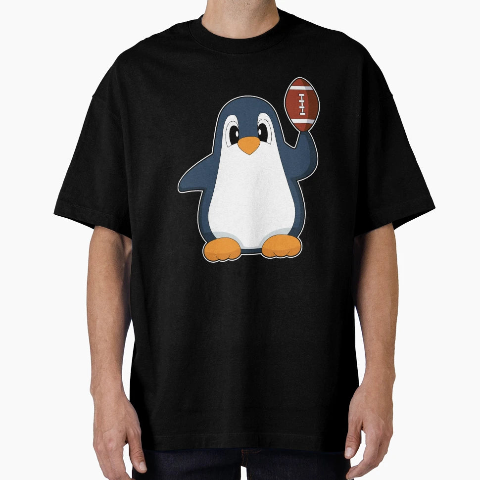 Penguin American Football Sports T-Shirt - Unique Graphic Men Women - T-Shirt, Sweatshirt, Hoodie
