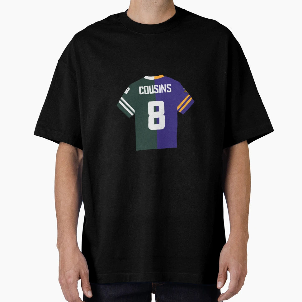 Kirk Cousins Msu Vikings Jersey T-Shirt - Custom Art Print for Adults - T-Shirt, Sweatshirt, Hoodie