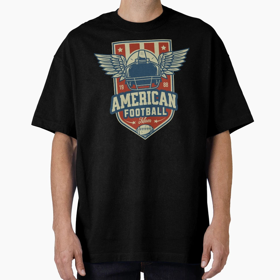 American Football Mom T-Shirt - Graphic Print for Adults - T-Shirt, Sweatshirt, Hoodie