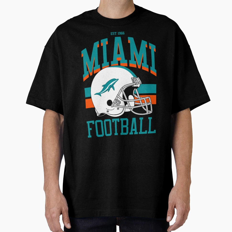 Football Miami Dolphins T-Shirt - Custom Art Print Men Women - T-Shirt, Sweatshirt, Hoodie