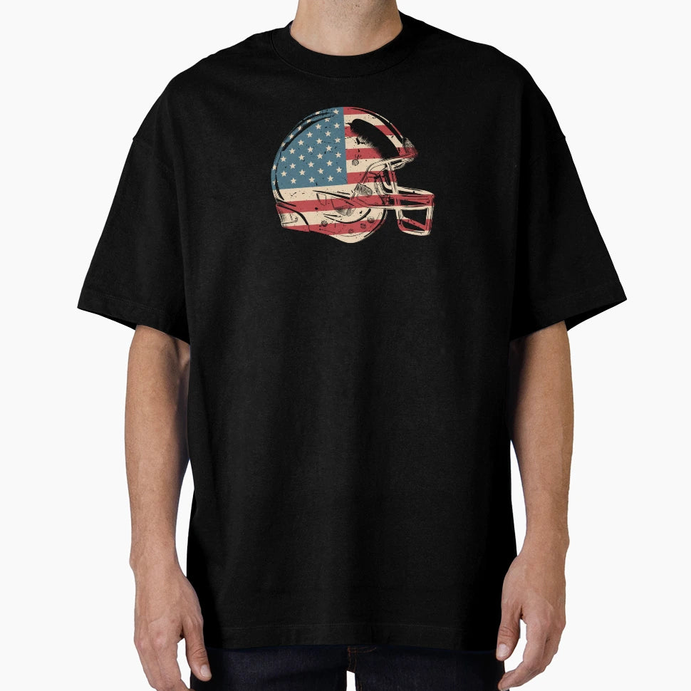 Football Patriotic American Usa Flag T-Shirt - Graphic Print for Adults - T-Shirt, Sweatshirt, Hoodie