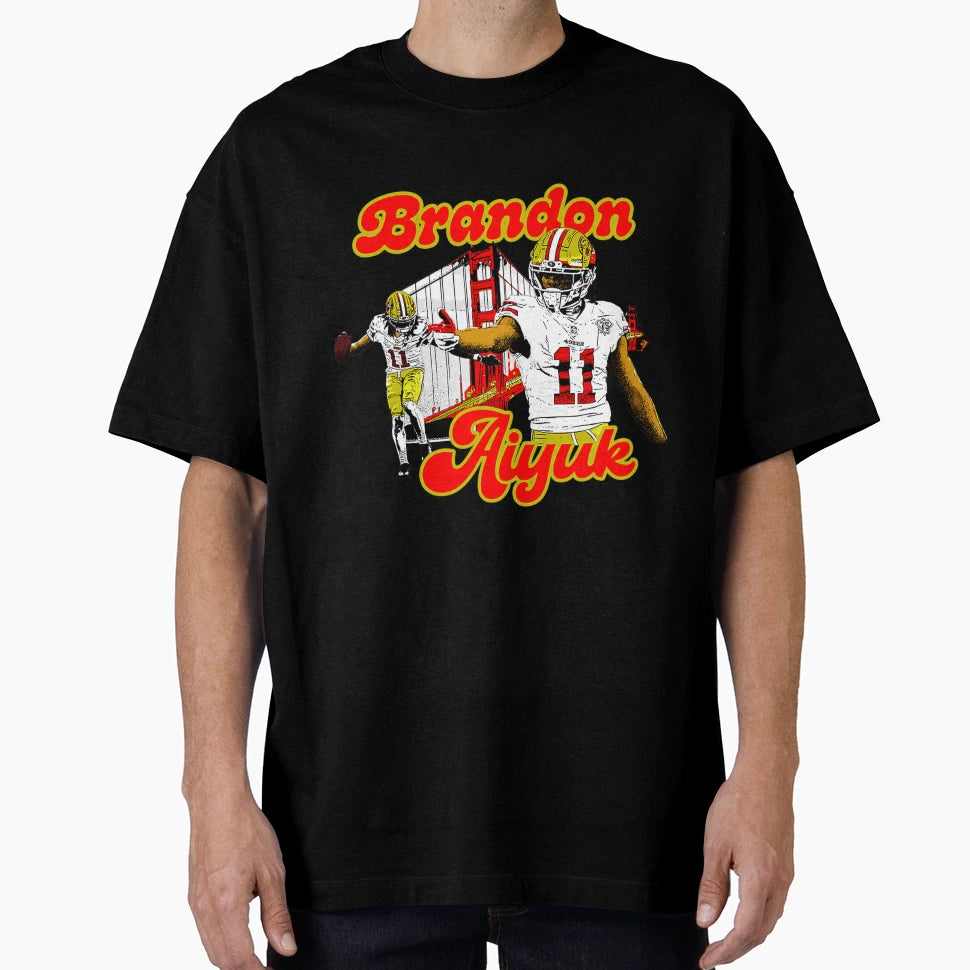 Brandon Aiyuk Football Playmaker T-Shirt - Novelty Apparel Men Women - T-Shirt, Sweatshirt, Hoodie