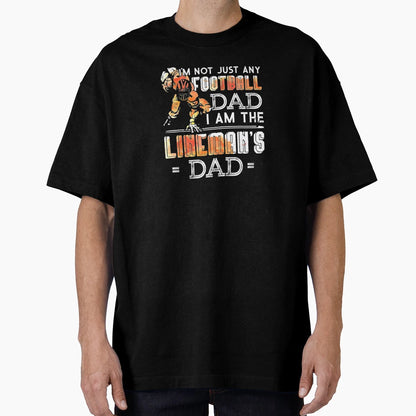 Football Dad Linemans Dad Team T-Shirt - Casual Everyday Wear for Adults - T-Shirt, Sweatshirt, Hoodie