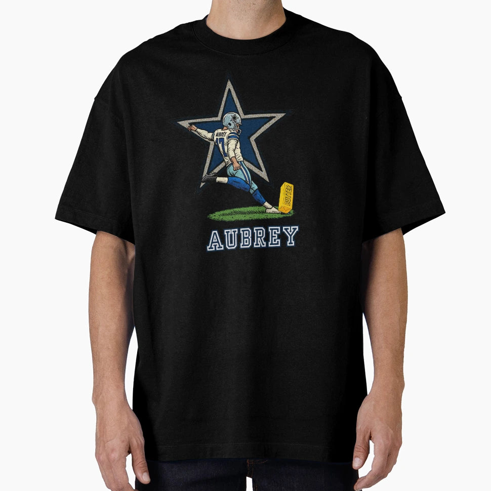 Brandon Aubrey Butter Kick Dallas Cowboys T-Shirt - Trendy Graphic Unisex - T-Shirt, Sweatshirt, Hoodie