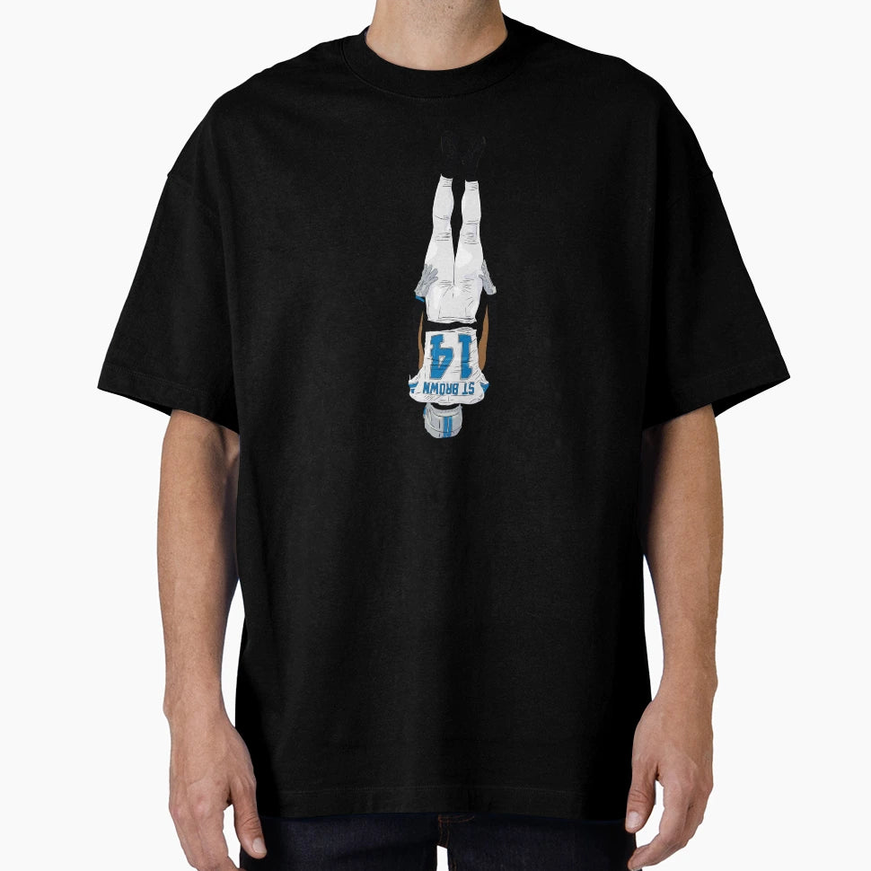 Amon Ra St Brown Headstand Detroit T-Shirt - Unique Graphic Unisex - T-Shirt, Sweatshirt, Hoodie