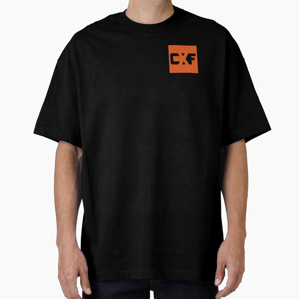 Cxf Block Logo Orange T-Shirt - Trendy Graphic Unisex - T-Shirt, Sweatshirt, Hoodie