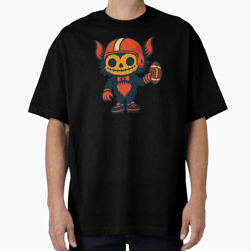 Creepy Football Monster Gothic Kawaii T-Shirt - Unique Graphic Men Women - T-Shirt, Sweatshirt, Hoodie