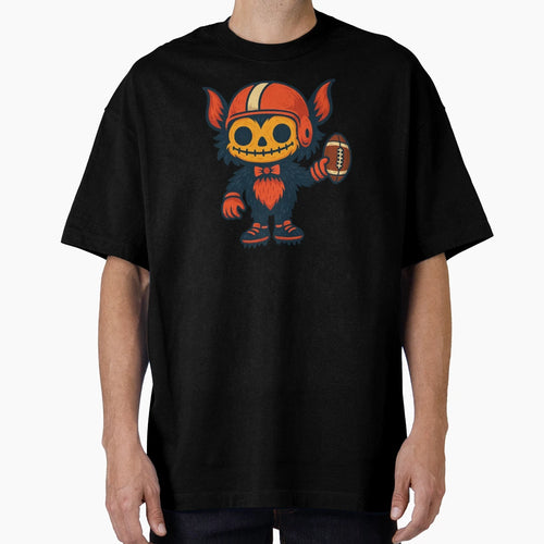 Creepy Football Monster Gothic Kawaii T-Shirt - Unique Graphic Men Women - T-Shirt, Sweatshirt, Hoodie