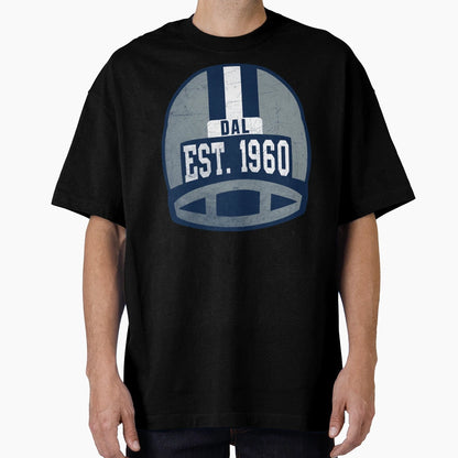 Dallas Throwback Football Helmet T-Shirt - Minimalist Print Unisex - T-Shirt, Sweatshirt, Hoodie