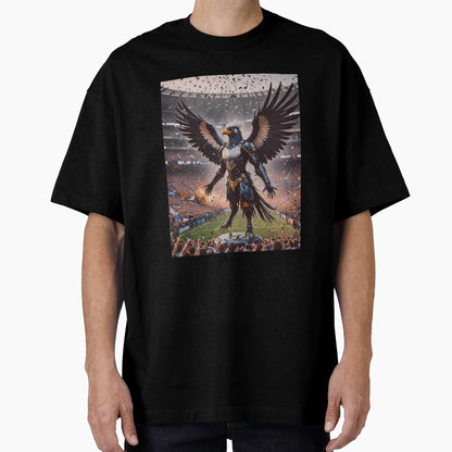 Newcastle United Fc Mascot Magpie T-Shirt - Minimalist Print Unisex - T-Shirt, Sweatshirt, Hoodie