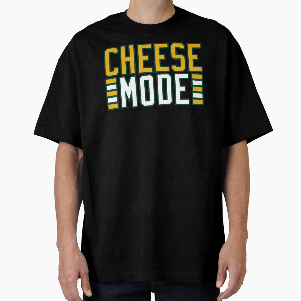 Green Bay Packers Cheese Mode T-Shirt - Casual Everyday Wear for Adults - T-Shirt, Sweatshirt, Hoodie