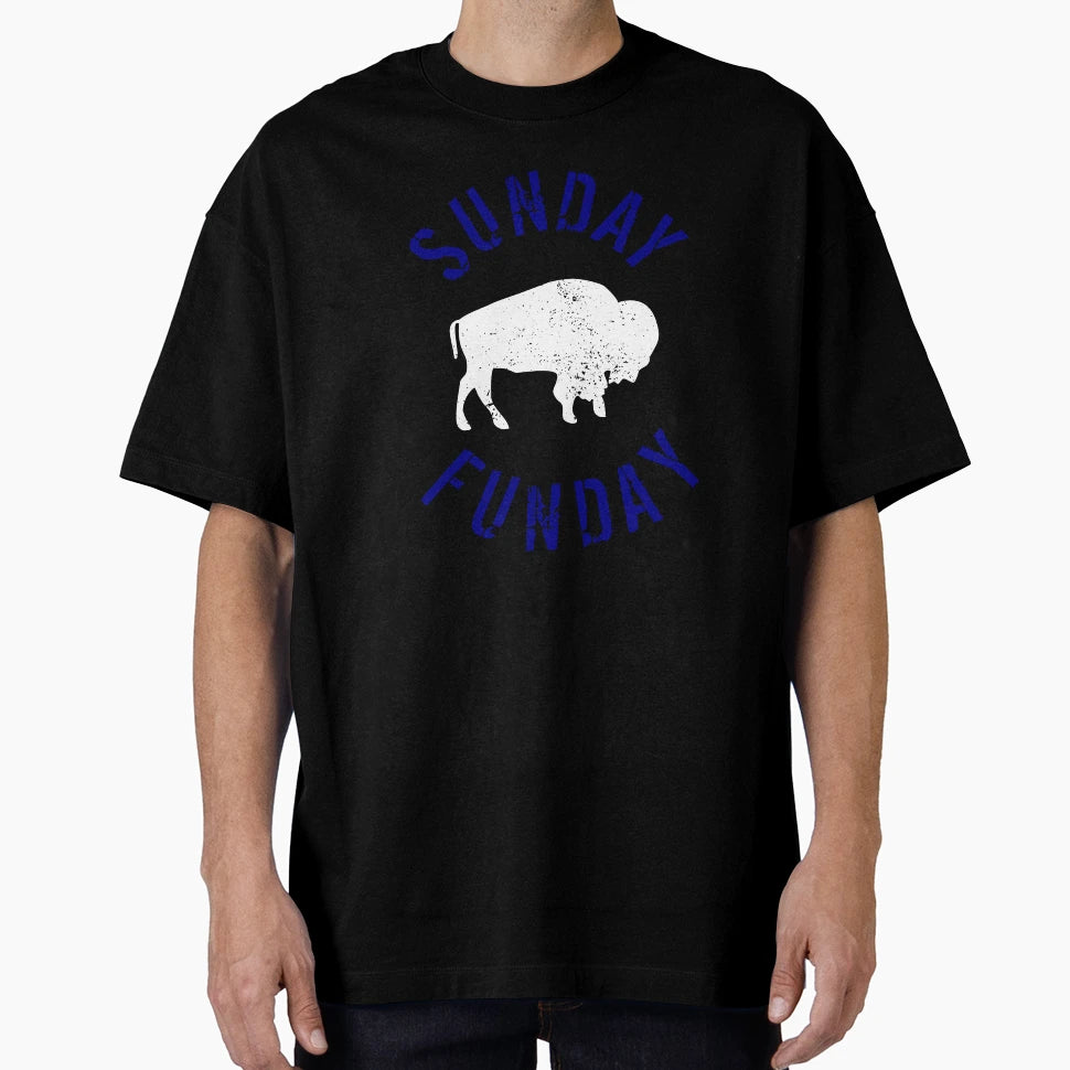 Buffalo Football Sunday Funday T-Shirt - Casual Everyday Wear for Adults - T-Shirt, Sweatshirt, Hoodie