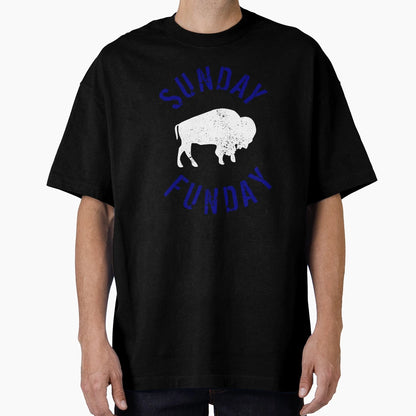 Buffalo Football Sunday Funday T-Shirt - Casual Everyday Wear for Adults - T-Shirt, Sweatshirt, Hoodie
