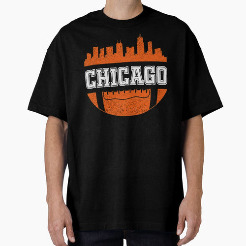 Bears Football Fan Chicago Skyline T-Shirt - Trendy Graphic for Adults - T-Shirt, Sweatshirt, Hoodie