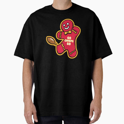 Kansas City Chiefs Gingerbread T-Shirt - Graphic Print Unisex - T-Shirt, Sweatshirt, Hoodie