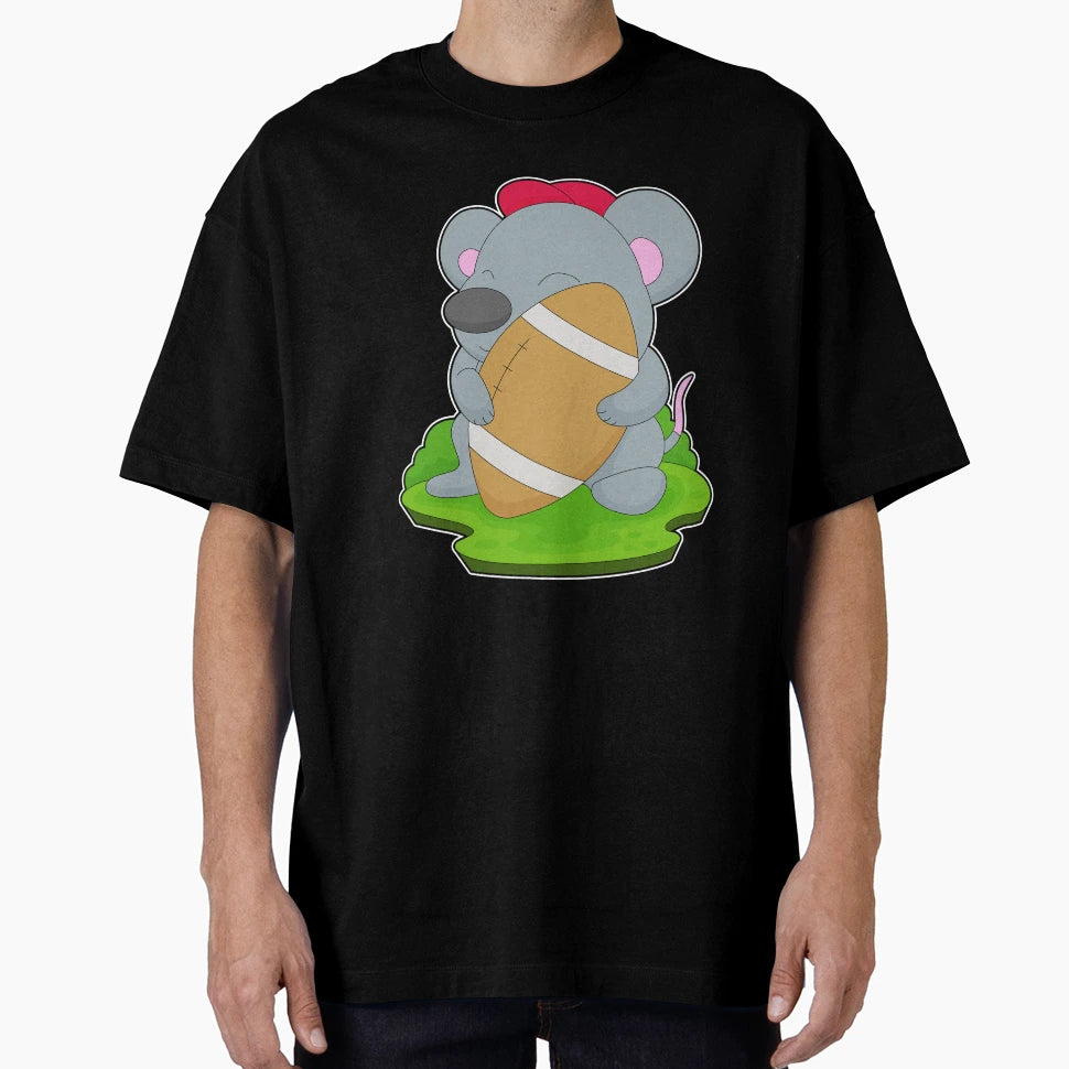 Mouse American Football Sports T-Shirt - Casual Everyday Wear Men Women - T-Shirt, Sweatshirt, Hoodie