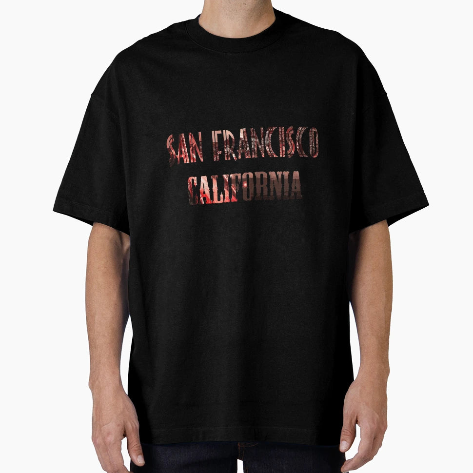 San Francisco California T-Shirt - Custom Art Print Men Women - T-Shirt, Sweatshirt, Hoodie