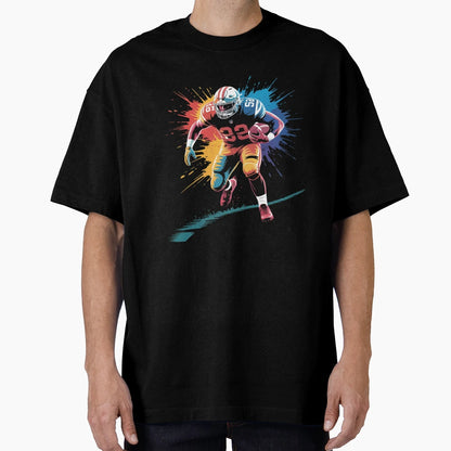 American Football Player 1 T-Shirt - Aesthetic Graphic for Adults - T-Shirt, Sweatshirt, Hoodie
