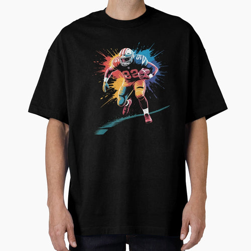 American Football Player 1 T-Shirt - Aesthetic Graphic for Adults - T-Shirt, Sweatshirt, Hoodie