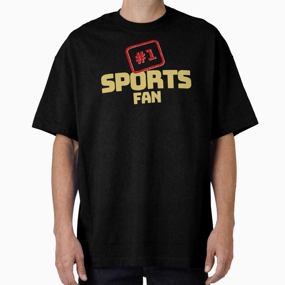 1 Sports Fan Gold T-Shirt - Fun Novelty Design Men Women - T-Shirt, Sweatshirt, Hoodie