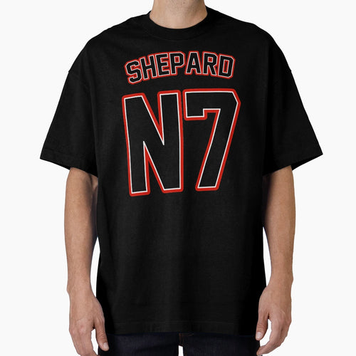 Commander Shepard Jersey Mass Effect T-Shirt - Trendy Graphic for Adults - T-Shirt, Sweatshirt, Hoodie