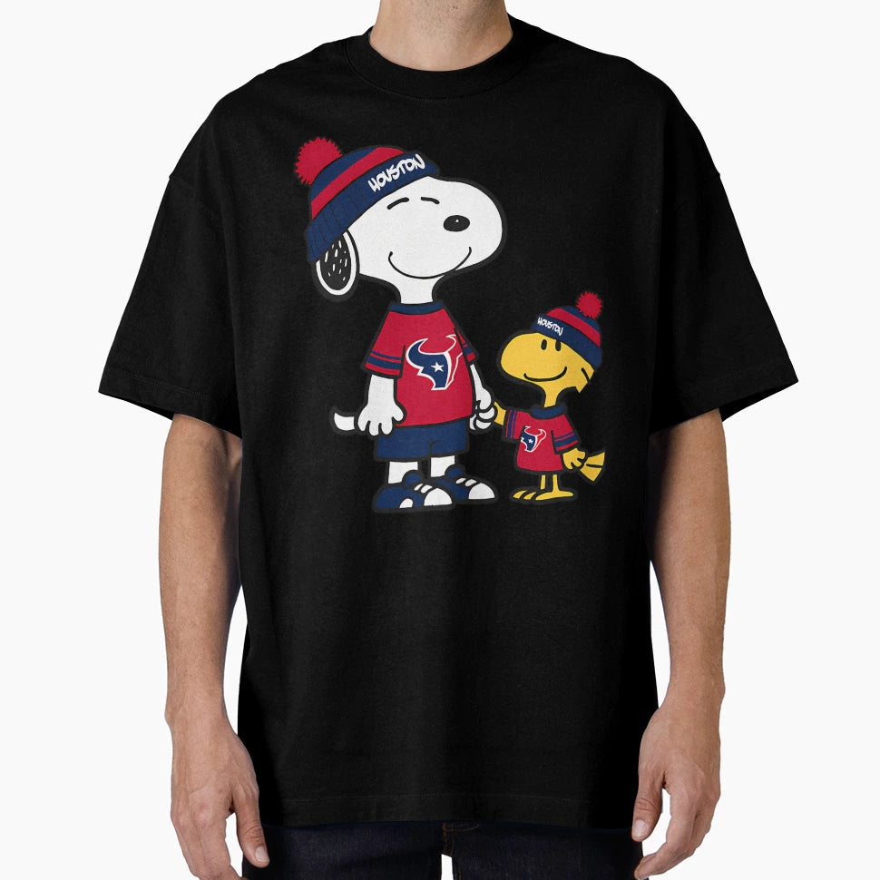 Snoopy Houston Texans T-Shirt - Casual Everyday Wear Men Women - T-Shirt, Sweatshirt, Hoodie