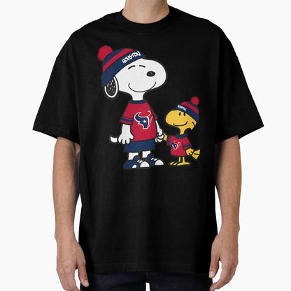 Snoopy Houston Texans T-Shirt - Casual Everyday Wear Men Women - T-Shirt, Sweatshirt, Hoodie