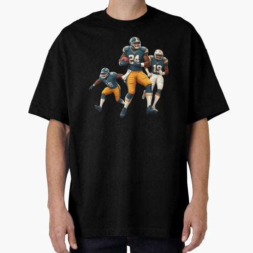 Dynamic American Football Artwork Game T-Shirt - Unique Graphic Men Women - T-Shirt, Sweatshirt, Hoodie