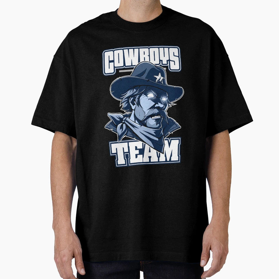Americas Cowboy Team Navy And White Lone T-Shirt - Novelty Apparel Unisex - T-Shirt, Sweatshirt, Hoodie