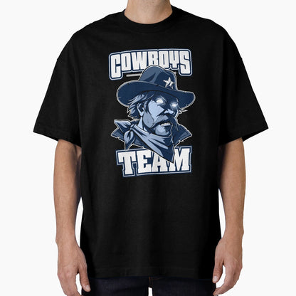 Americas Cowboy Team Navy And White Lone T-Shirt - Novelty Apparel Unisex - T-Shirt, Sweatshirt, Hoodie