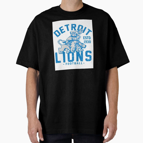 Detroit Lions Football T-Shirt - Custom Art Print Unisex - T-Shirt, Sweatshirt, Hoodie