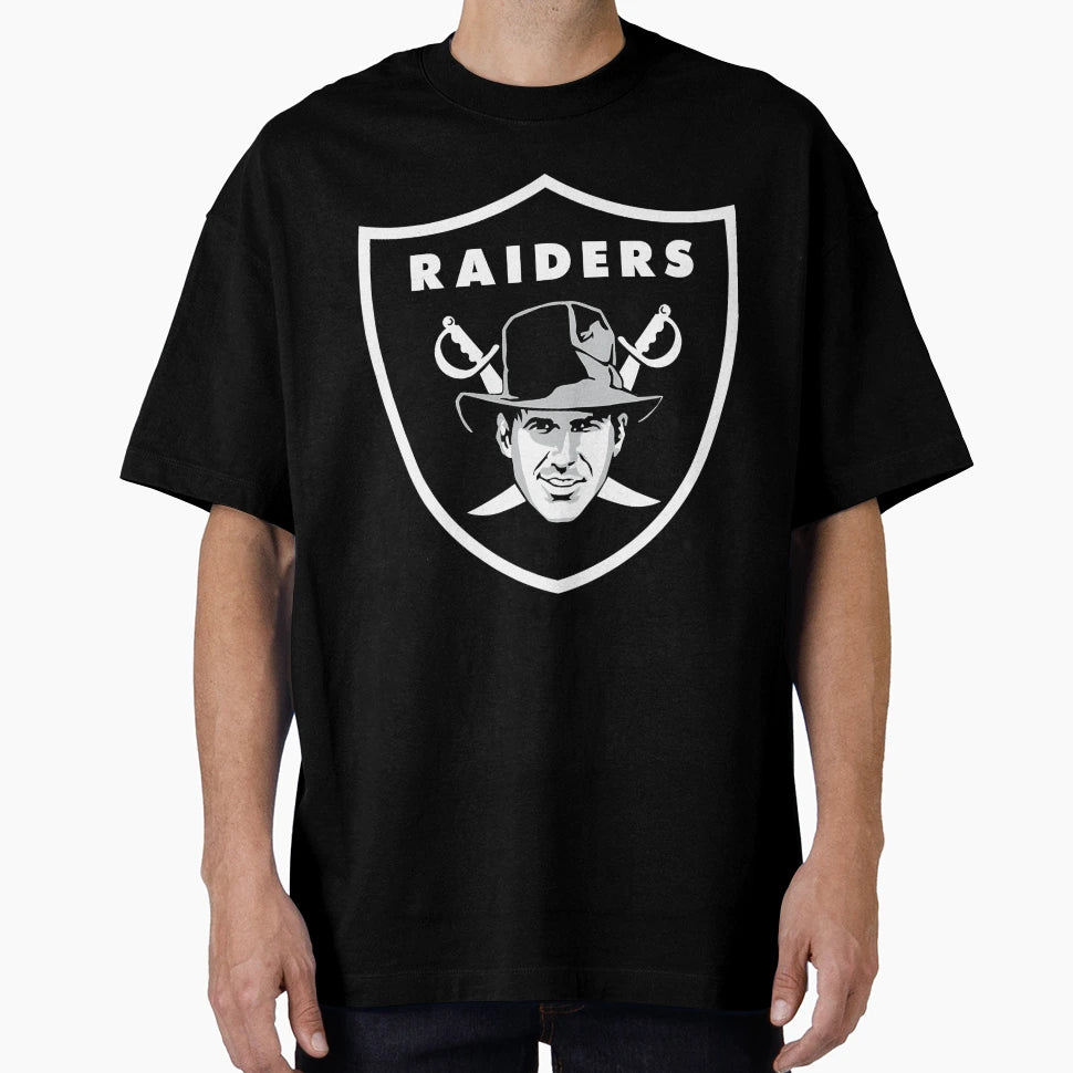Raiders Black Symbol T-Shirt - Graphic Print Men Women - T-Shirt, Sweatshirt, Hoodie