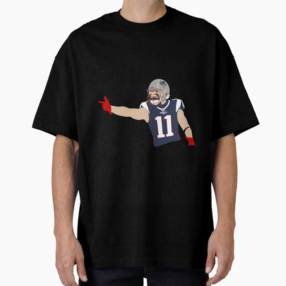 Julian Edelman Faceless Portrait T-Shirt - Fun Novelty Design Unisex - T-Shirt, Sweatshirt, Hoodie