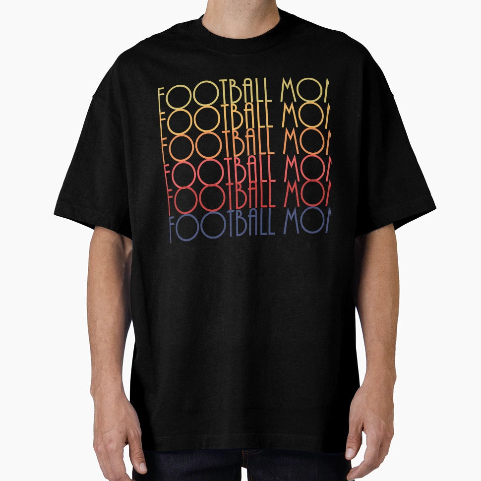 Football Mom Sunset Colors T-Shirt - Custom Art Print Men Women - T-Shirt, Sweatshirt, Hoodie