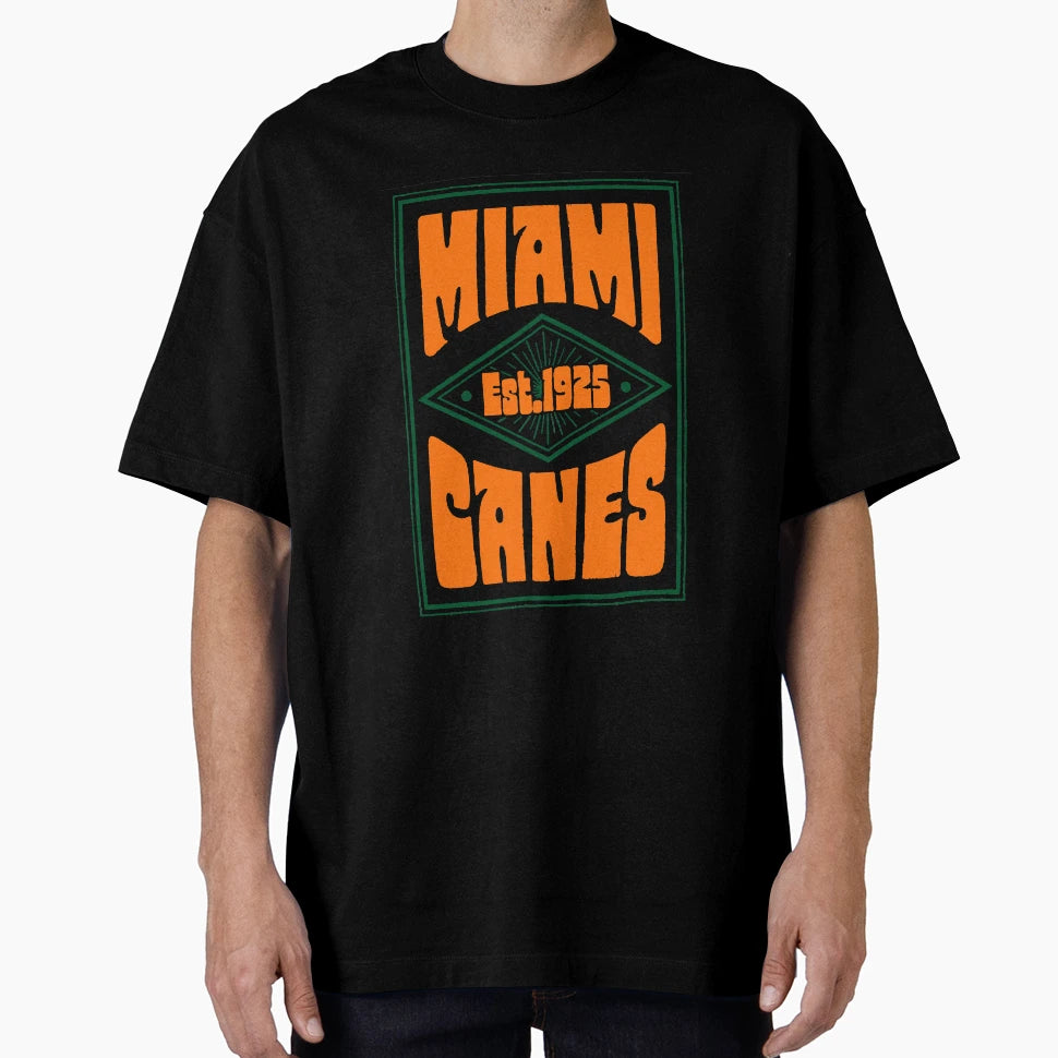 Miami Est 1925 Clear T-Shirt - Unique Graphic Men Women - T-Shirt, Sweatshirt, Hoodie