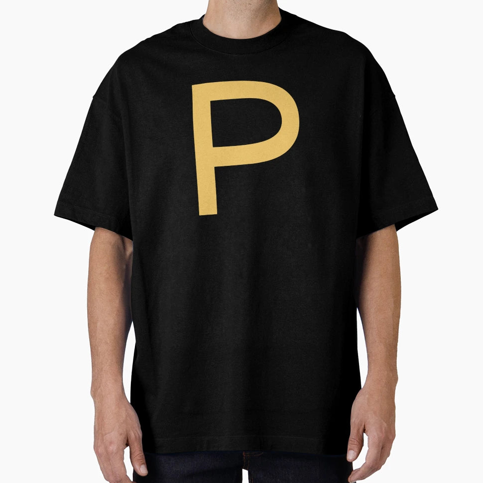 Funky Yellow Letter P T-Shirt - Casual Everyday Wear for Adults - T-Shirt, Sweatshirt, Hoodie