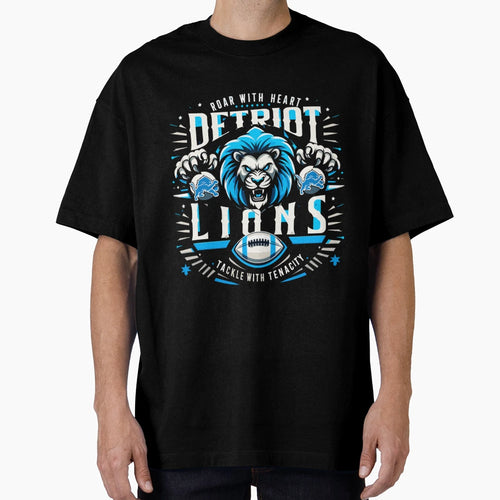 Roar Heart Detroit Lions T-Shirt - Graphic Print for Adults - T-Shirt, Sweatshirt, Hoodie