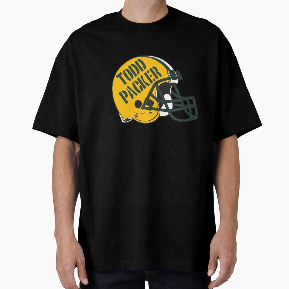 Todd Packer Football Helmet T-Shirt - Novelty Apparel Men Women - T-Shirt, Sweatshirt, Hoodie