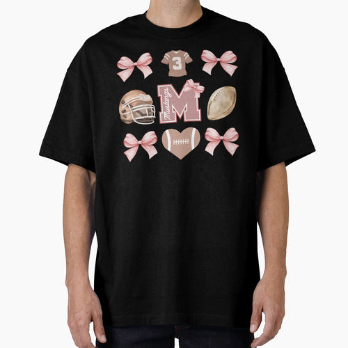 Mustang Football Cutesy T-Shirt - Streetwear Style Men Women - T-Shirt, Sweatshirt, Hoodie