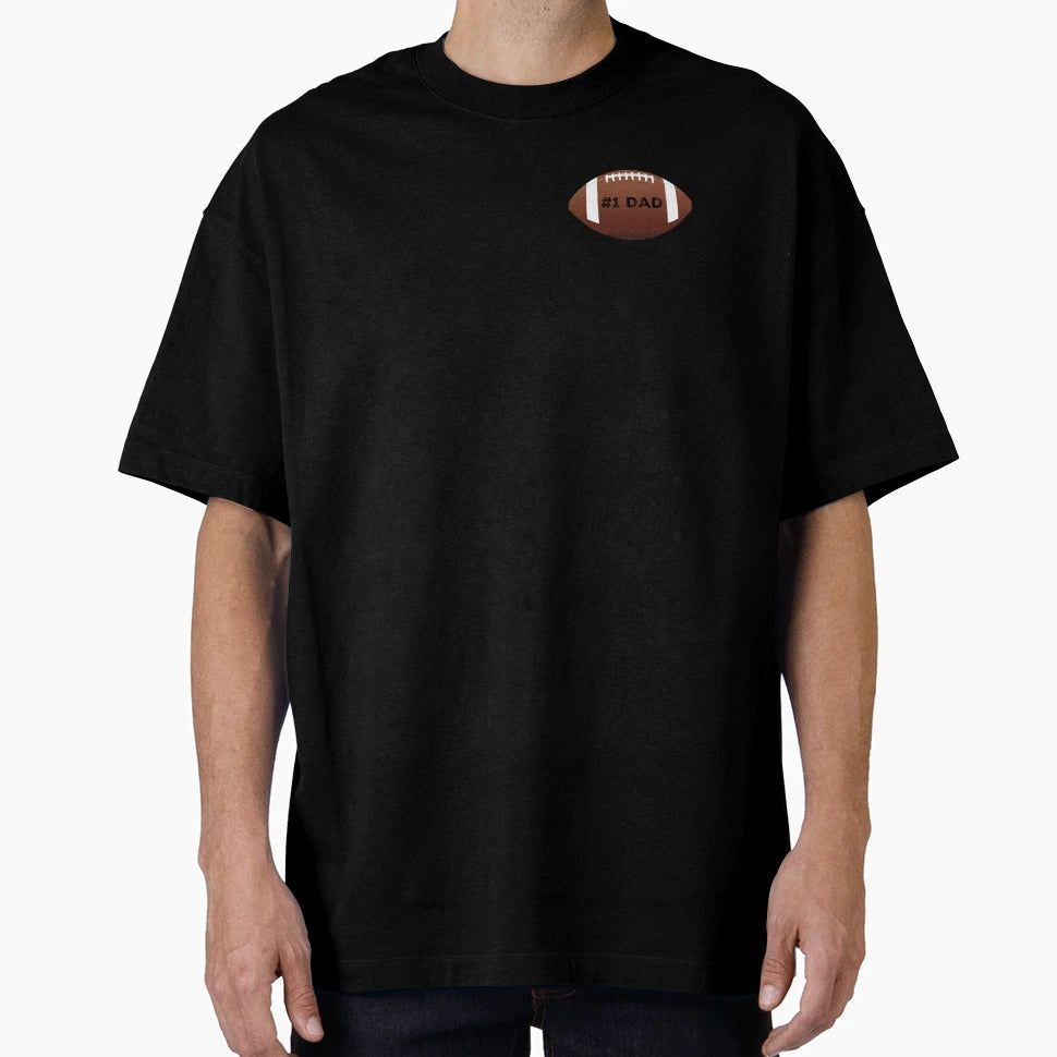 1 Dad Football T-Shirt - Minimalist Print Unisex - T-Shirt, Sweatshirt, Hoodie