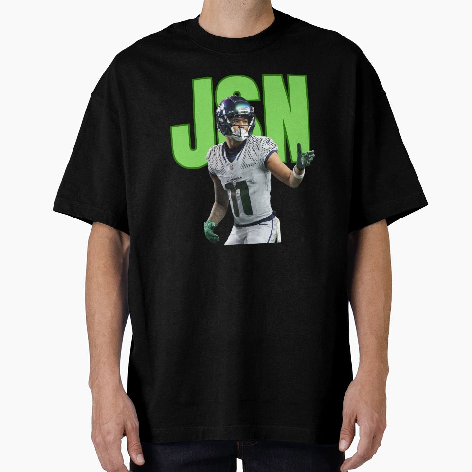 Jaxon Smith Njigba Rivalry Uniform T-Shirt - Custom Art Print Unisex - T-Shirt, Sweatshirt, Hoodie