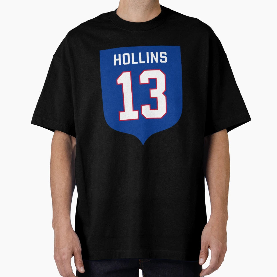 Mack Hollins 13 Emblem T-Shirt - Novelty Apparel for Adults - T-Shirt, Sweatshirt, Hoodie