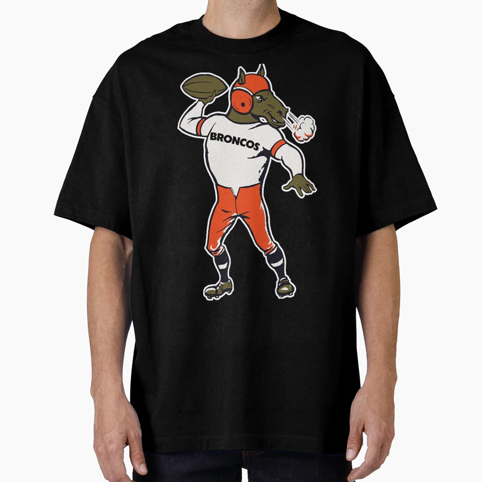 Denver Broncos Mascot Fan T-Shirt - Minimalist Print Unisex - T-Shirt, Sweatshirt, Hoodie