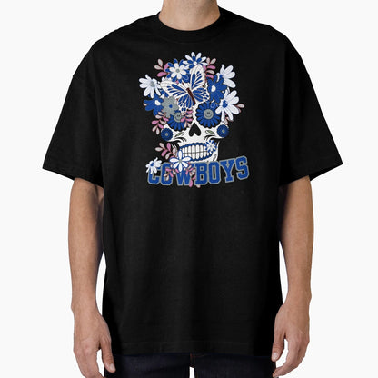 Dallas Cowboys Scull T-Shirt - Custom Art Print Men Women - T-Shirt, Sweatshirt, Hoodie
