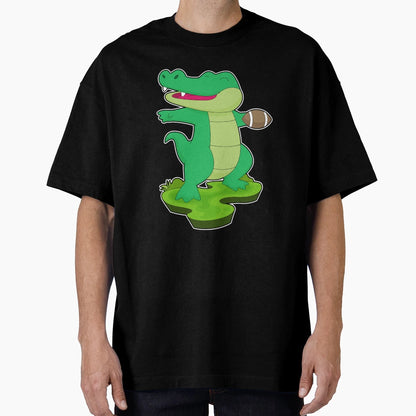 Crocodile American Football Sports T-Shirt - Custom Art Print Unisex - T-Shirt, Sweatshirt, Hoodie