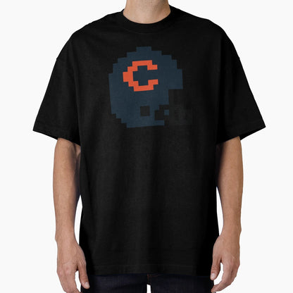 8 Bit 8 Bit Chicago Bears Helmet T-Shirt - Minimalist Print for Adults - T-Shirt, Sweatshirt, Hoodie