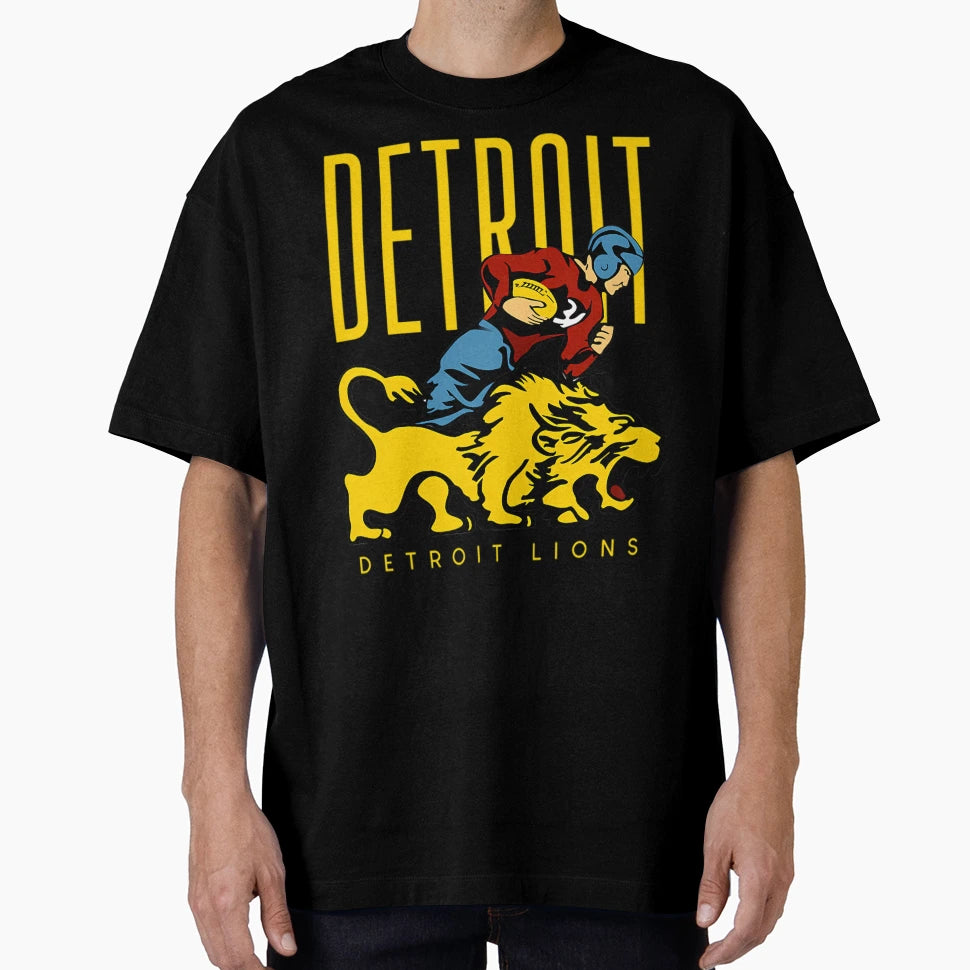 Detroit Lions T-Shirt - Custom Art Print Unisex - T-Shirt, Sweatshirt, Hoodie